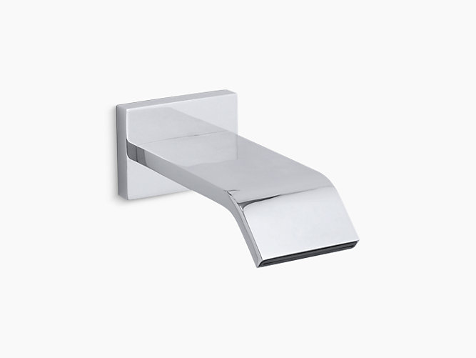K 14676 Loure Wall Mount 9 3 4 Inch Non Diverter Bath Spout Kohler